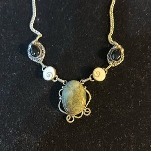 Gemstone And Shell Necklace